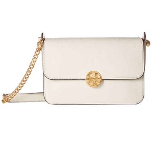 Tory Burch Handbags - Tory Burch Chelsea Ivory leather shoulder bag ✨